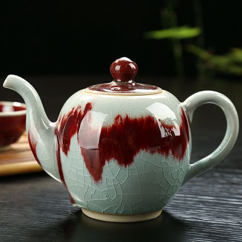 鼎器 钧窑茶具套装特价 高档钧瓷窑变 陶瓷功夫茶具整套 茶道茶艺